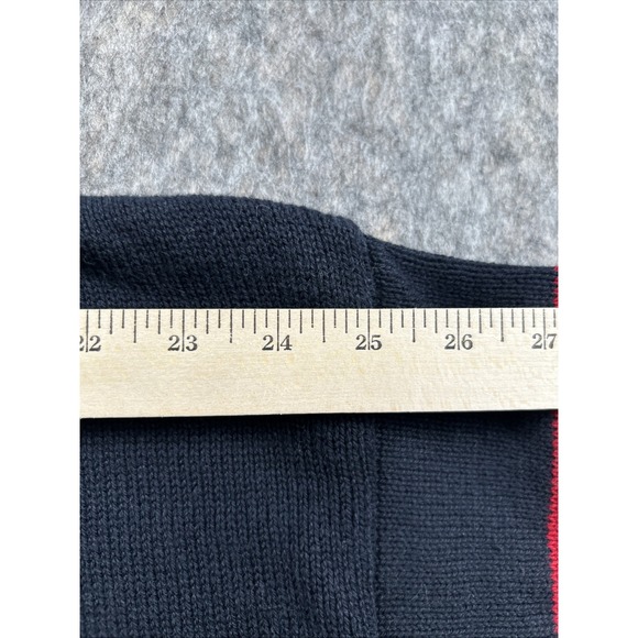955 Originals Sweater Mens XLT Blue Long‎ Sleeve Crew Neck Chest Zip Pullover - Picture 10 of 14